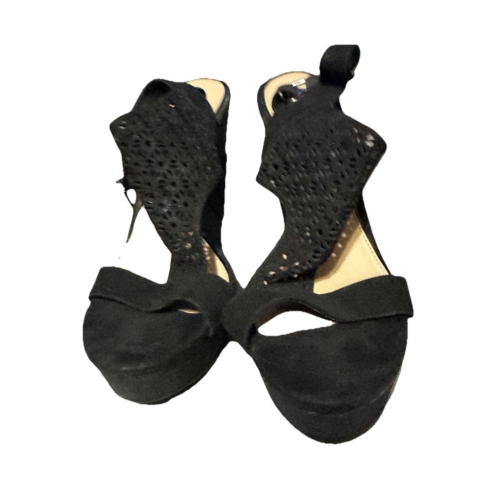 Gianni‎ Bini Black Wedge Heels Women's Size 10